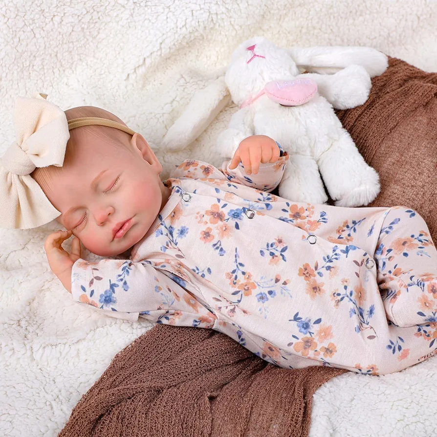 BABESIDE Lifelike Reborn Baby Dolls - 20 Inch-Soft Body Realistic-Newborn Baby Dolls Sleeping Girl Real Life Dolls with Clothes and Toy Accessories Gift for Kids Age 3+