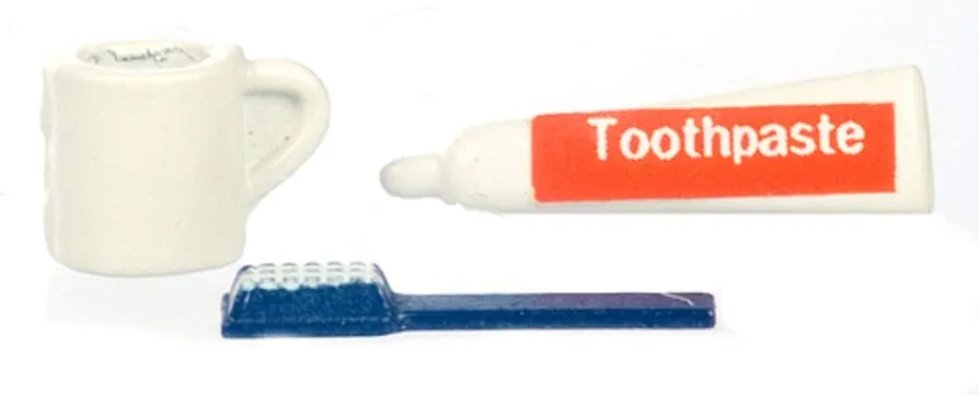 Dollhouse Miniature Toothbrush Set