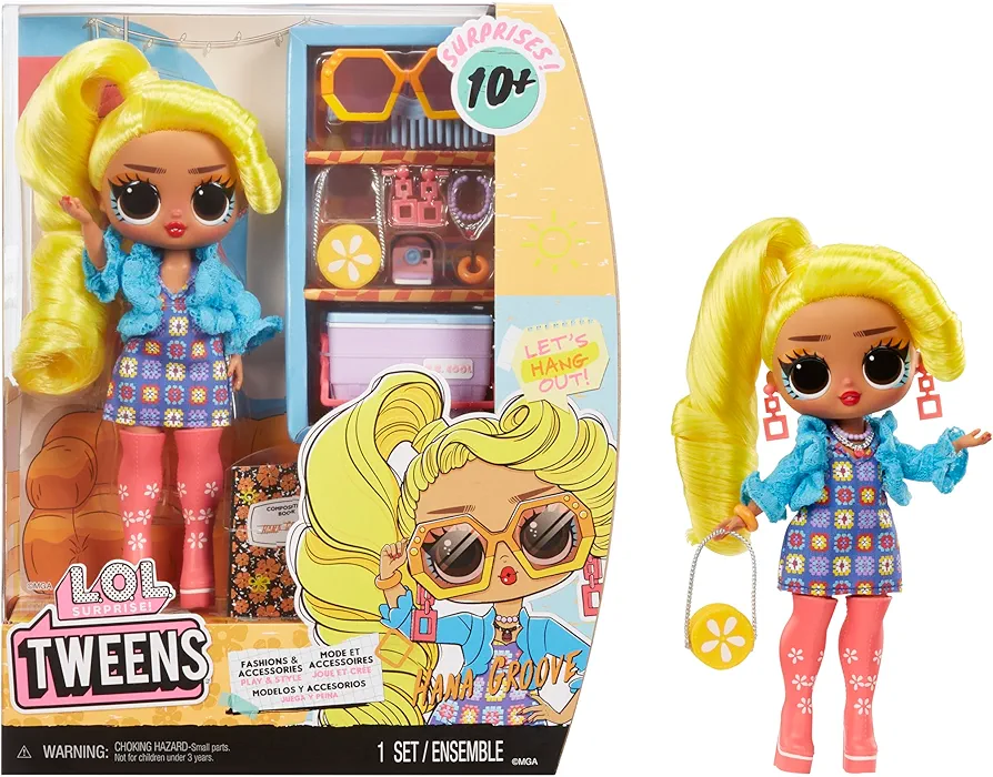 LOL Surprise Tweens Fashion Doll Hana Groove with 10+ Surprises and Fabulous Accessories – Great Gift for Kids Ages 4+