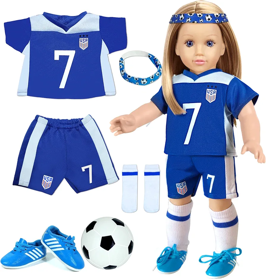 18 inch Doll Clothes Accessories - Compatible with18 Inch Girl Dolls (Sports)