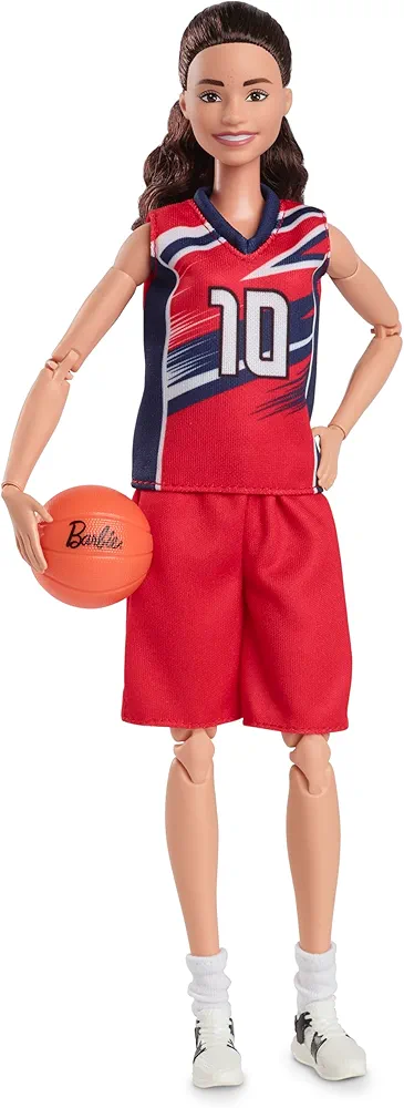 Barbie Signature Doll, Sue Bird with No. 10 Uniform Clothes & Basketball Accessory