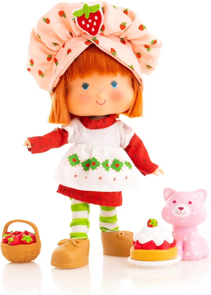 Strawberry Shortcake 'Limited Edition' Classic Version Strawberry Shortcake 5.5-inch Poseable Fashion Doll with 4 Surprise Reveal Accessories- SDCC 2024