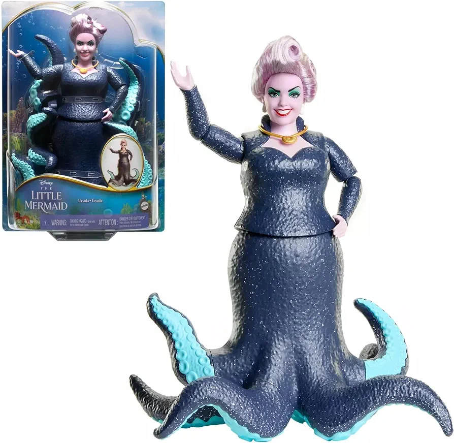 Mattel Disney the Little Mermaid, Ursula Fashion Doll and Accessory, Toys Inspired by Disney's the Little Mermaid