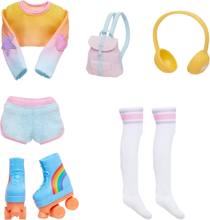 Rainbow High Fashion Pack, Skate Social includes 1 Full Skate Outfit, Roller Skate shoes, Jewelry and Play Accessories. Mix & Match to Create Tons of Fun Looks. Kids Toy Gift Ages 4-12