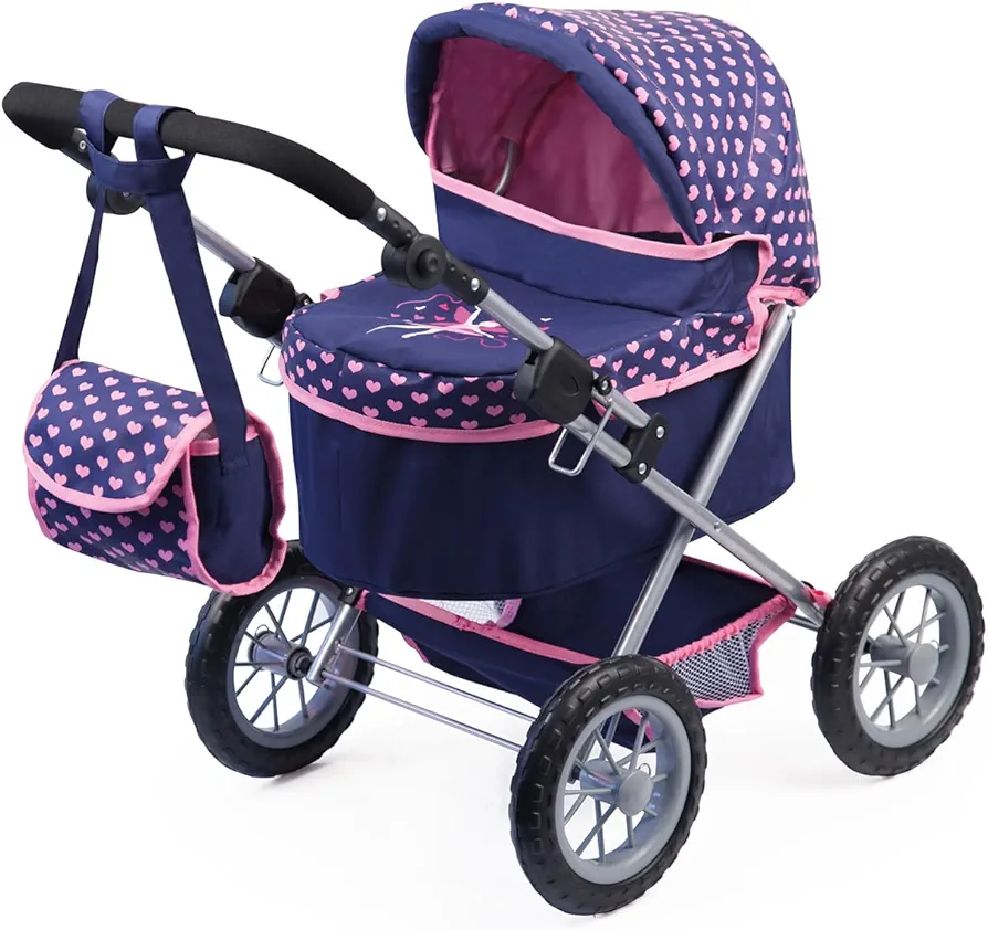 Bayer Design Baby Doll Trendy Pram Blue, Pink