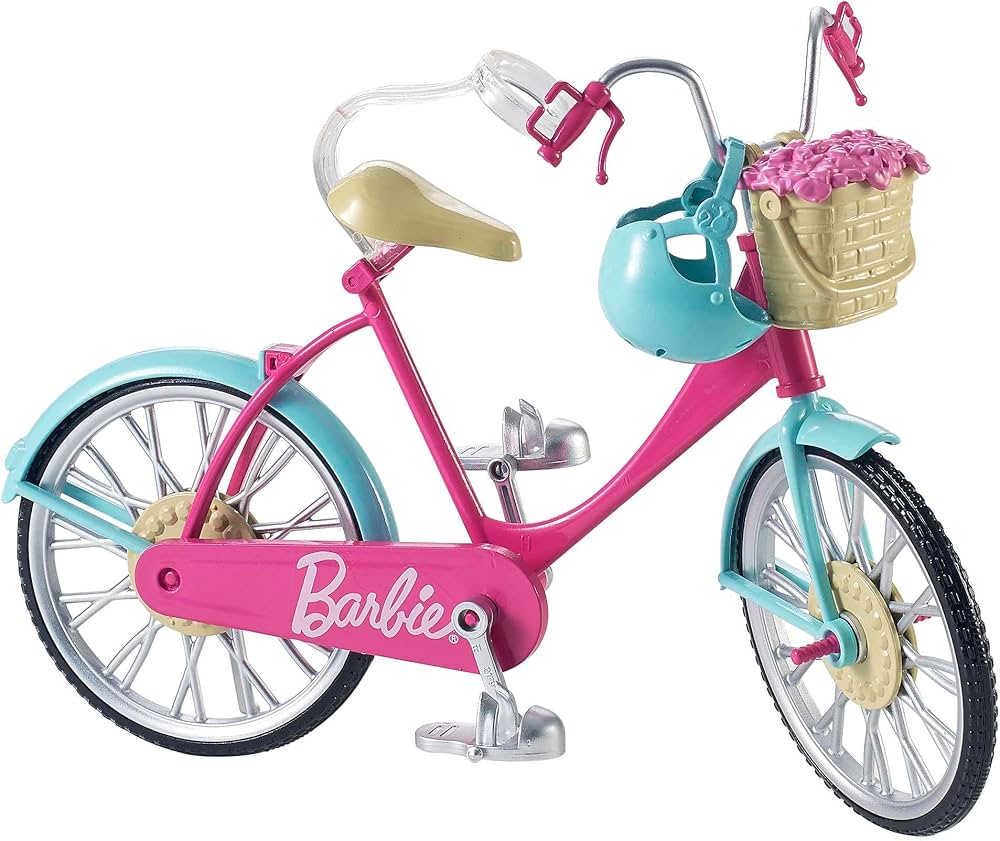 Barbie Bicycle with Basket of Flowers