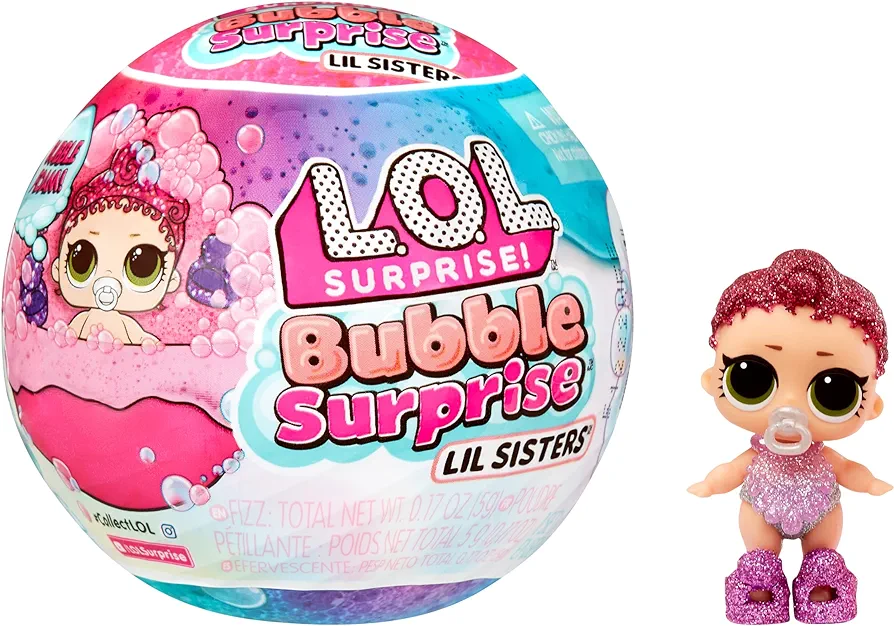 L.O.L. Surprise! LOL Surprise Bubble Foam Lil Sisters Doll - Collectible Baby Sister Great Gift for Girls Age 4+