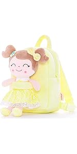 kids backpack yellow