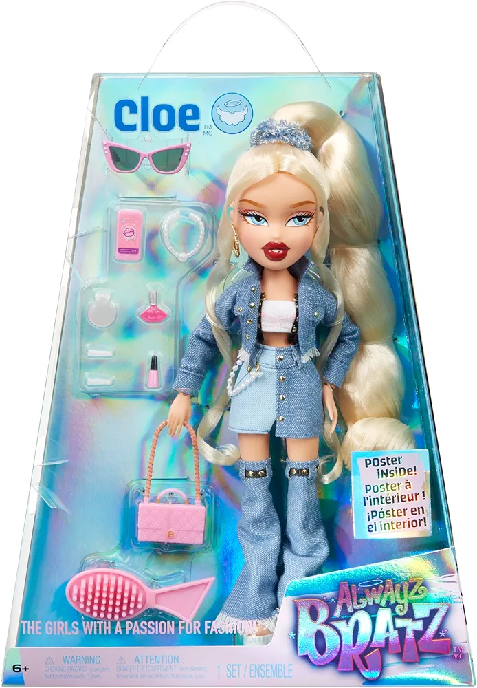 Bratz Alwayz Cloe Fashion Doll with 10 Accessories and Poster