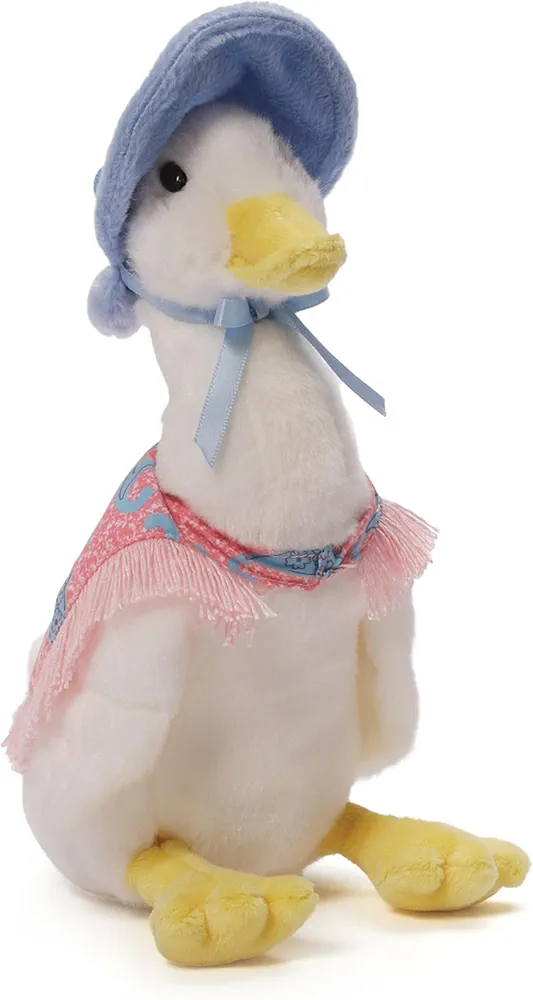 GUND Beatrix Potter Jemima Puddle Duck Plush, Stuffed Animal for Ages 1 and Up, White/Pink, 7.5”