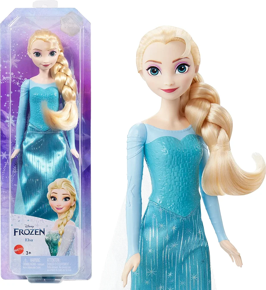 Mattel Disney Frozen Toys, Elsa Fashion Doll & Accessory with Signature Look, Inspired by the Movie