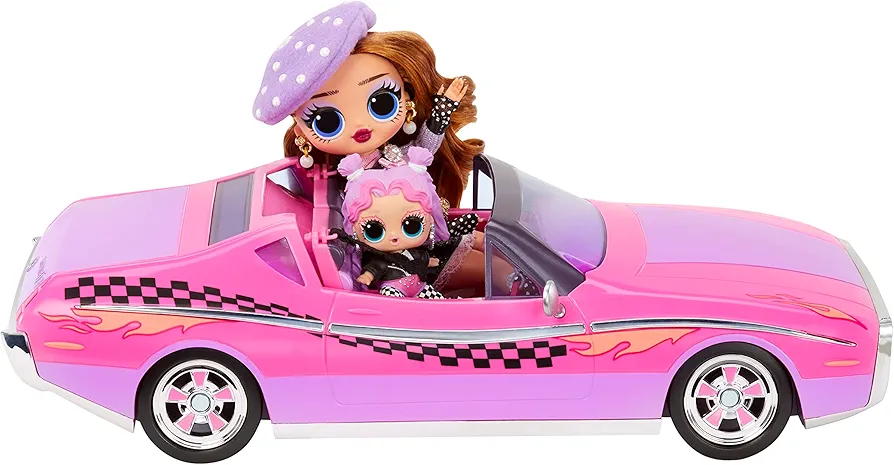 L.O.L. Surprise! LOL Surprise City Cruiser, Pink and Purple Sports Car with Fabulous Features and an Exclusive Doll - Great Gift for Kids Ages 4+