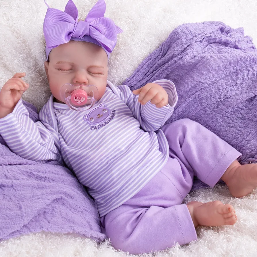 Aori Lifelike Reborn Baby Dolls - Realistic Baby Girl Dolls 20'' Newborn Sleeping Baby Girl with Doll Accessories