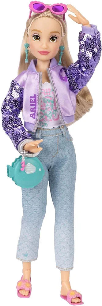 Fashion Dolls Ariel 11.5" Tall with 13 Points of Articulation, Two Complete Mix-and-Match Outfits and Mickey Ring for You!