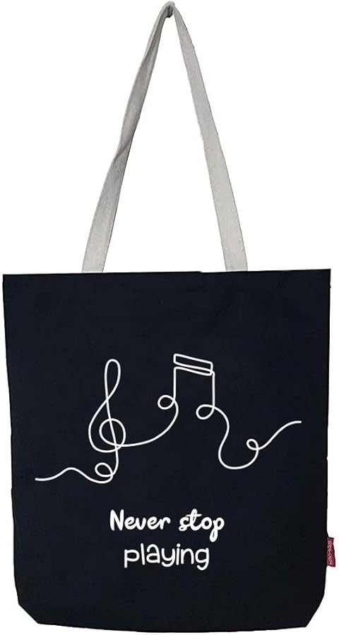 Fabric and Beach Bag, Black