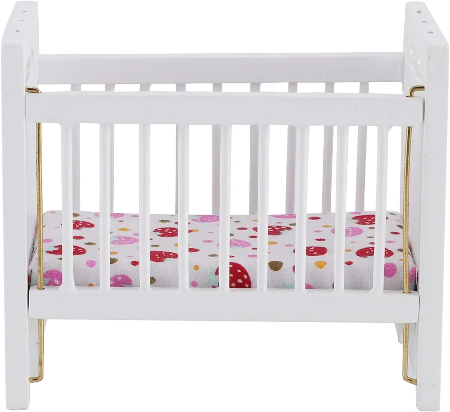 Baby Doll Bed, Baby Doll Furniture Baby Doll Crib for Dollhouse