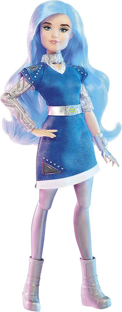 Disney Princess Zombies 3 Addison Fashion Doll - 12-Inch Doll with Long Blue Hair,Dress,Shoes,and Accessories.Toy for Kids Ages 6 Years Old and Up