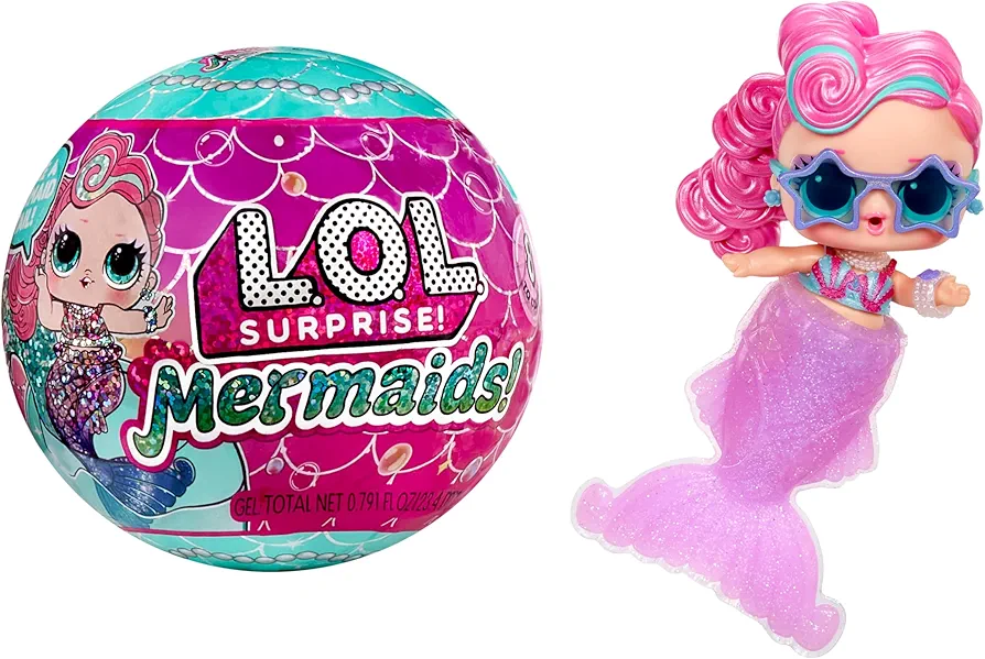 LOL Surprise Mermaids Tots with Color Change Tail, Make A Mermaid Tail, 8 Dolls to Collect, Fashion Accessories, Great Gift for Kids Ages 4+