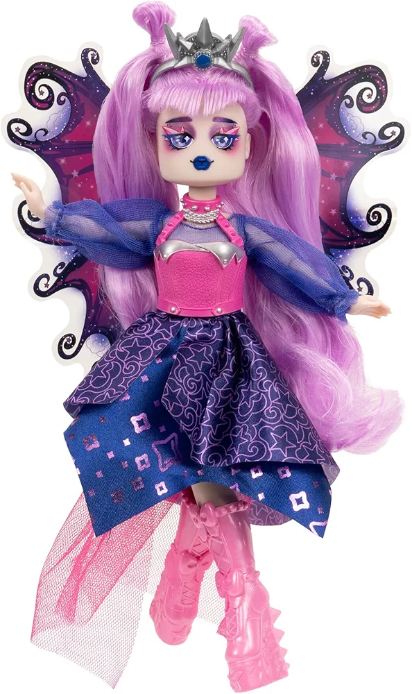 Royale High 9” Fashion Doll - Avrilla The Dark Fairy, Wave 1, Series 1 - Fairy Journal, Comb, and Virtual Item Code Included - Ages 5+