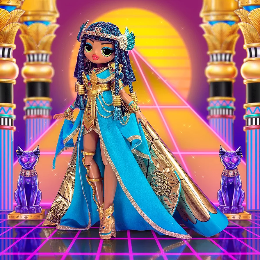 L.O.L. Surprise! OMG Fierce Collector Cleopatra Fashion Doll- Limited Edition 11.5" Premium Collector Doll Luxe Blue & Gold Royal Outfit Accessories, Holiday Toy, Great Gift Ages 4 5 6+ Years Old