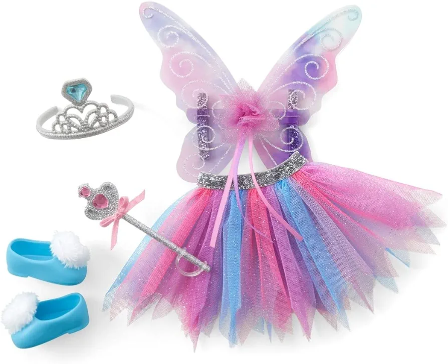 American Girl WellieWishers 14.5-inch Doll Accessories Butterfly Skirt & Wings with Tutu, Crown, Scepter, For Ages 4+