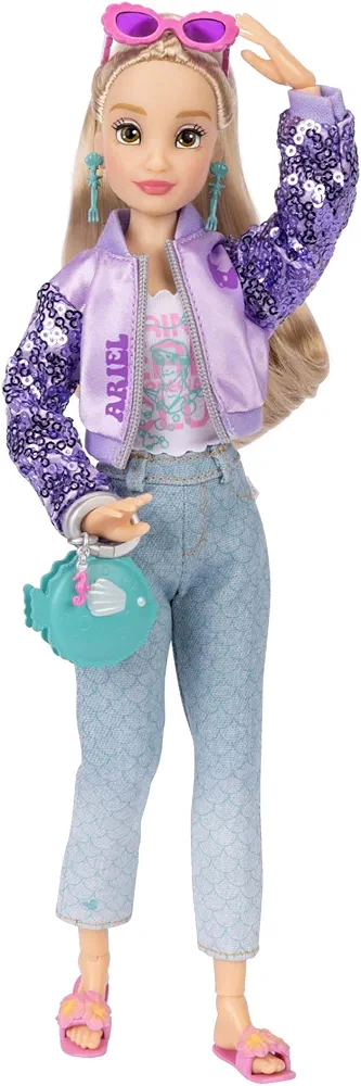 Fashion Dolls Ariel 11.5" Tall with 13 Points of Articulation, Two Complete Mix-and-Match Outfits and Mickey Ring for You!